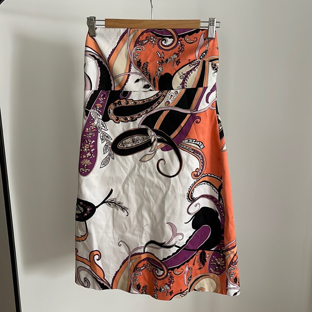 Tahari Strapless Zip Back Dress